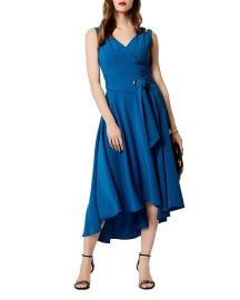 KAREN MILLEN Belted High Low Midi Dress at Bloomingdales